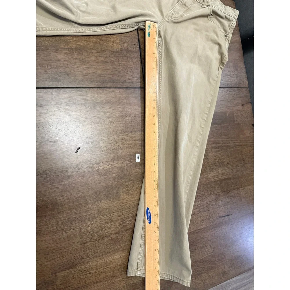 Banana Republic Vintage Straight Khaki Pants Mens 35x32 Tan Cotton Twill 5Pocket